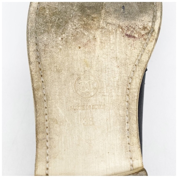 Chanel Interlocking CC Logo Loafers Size 36 - Picture 8 of 14